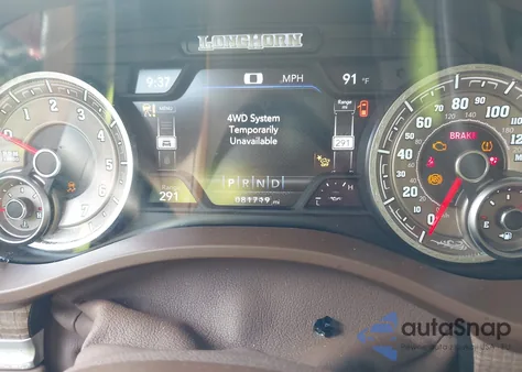 2021 Ram 1500 Limited Longhorn 4X4 5'7 Box из США, поврежденный, VIN 1C6SRFKT6MN604029